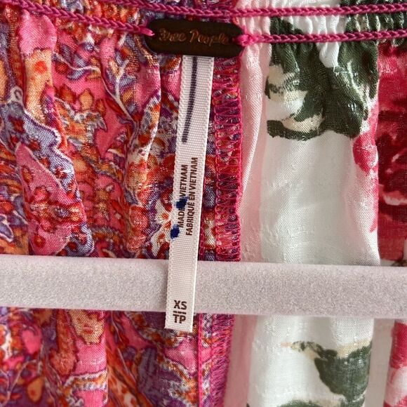 Free People XS Gemini Blouse in Vintage Combo - Picture 9 of 10